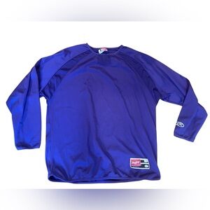 Men’s Rawlings Purple Long Sleeve Baseball Top SZ L